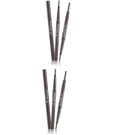 Beavorty 2pcs 2 1 Eyebrow Brush Eyebrow Pen Brow Pencil Microblading Pen Eye Brow Brush Makeup 3 Proof - Buy Online on SooperMarket.com
