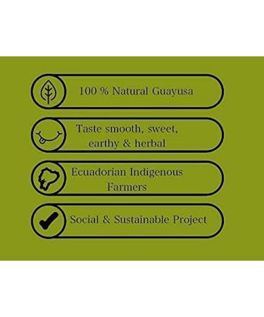GUAYUSA LOOSE LEAF TEA by PACHA - 2 Pounds (32oz) | 66 mg Caffeine per serving | Clean & Balanced Energy | Boost Performance & Mental Clarity | Alternative to Coffee Green Tea | - Buy Online on SooperMarket.com