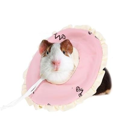 Small Pet Elizabeth Collar Protective Circle Nursing Ring Lightweight Elizabethan Collar for Guinea Pigs and Rabbits Pink - Buy Online on SooperMarket.com