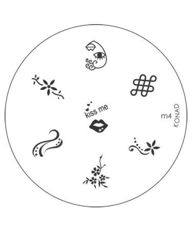 Konad stencil stamping stamping stencil M04
