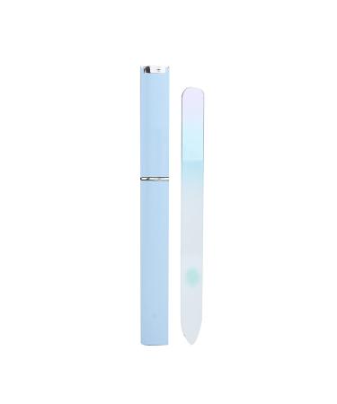 2 Colors Glass Nail File Manicure Pedicure Tool Nail Sanding File Nail Sanding Polisher.(blue)