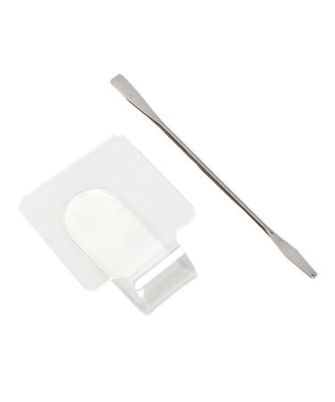 Cosmetic Acrylic Mixing Palette Transparent Mixing Palette Makeup Mixing Tray with Makeup Spatula for Mixing Foundation Spatula Set Nail Art Painting Mixed Color Palette for Nail Art Beauty Salon