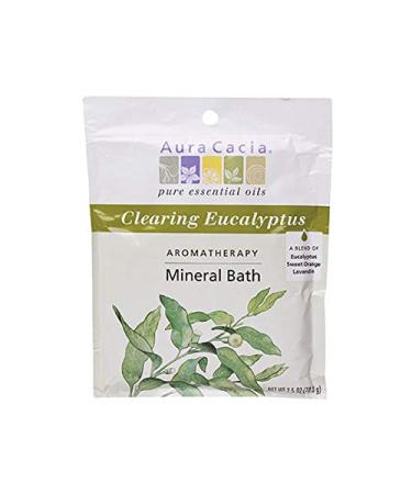 Aura Cacia  Mineral Bath Eucalyptus  2.5 Ounce