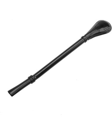 Spoon Straws Stainless Steel Straws Stainless Steel Metal Drinking Straw Spoon Resuable Washable Stirring Scoop (Black) - Buy Online on SooperMarket.com