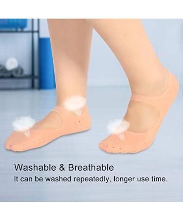 Silicone Moisturizing Socks for Cracked Heels - Foot Care Tool | Anti-Crack Silicone Socks for Soft Hydrated Feet - Buy Online on SooperMarket.com