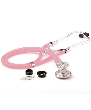 ADC Adscope 641 Sprague Stethoscope with 5 Interchangeable Chestpiece Options 30 inch Length Frosted Magenta