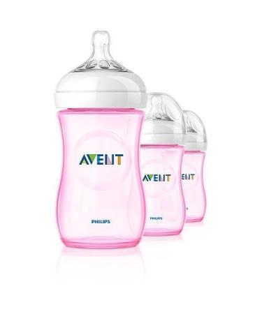 Philips Avent Natural PP Pink 9-Ounce Baby Bottles (Pack of 3) - Buy Online on SooperMarket.com