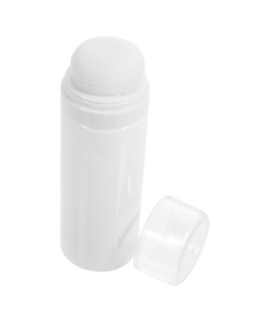 ibasenice Powder Puff Box Toiletry Travel Containers Powder Puffs for Face Powder Talcum Powder Holder Sponge White 14.8X4.8X4.8CM