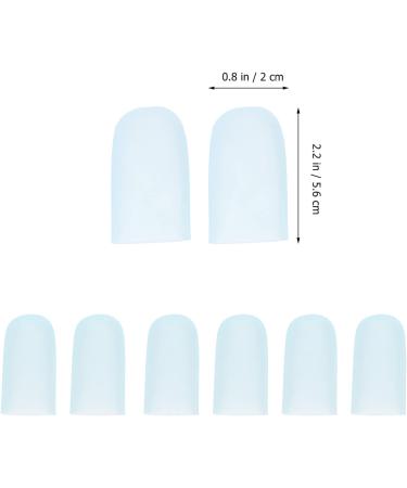 8 Pairs of Silicone Toe Spreaders for Calluses and Corns - Breathable and Stretchy Toe Sleeves for Pain Relief - 5.6x2cm - Buy Online on SooperMarket.com