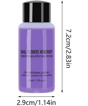 Acrylic Nail Liquid Monomer Professional Acrylic Nail System Nail Monomer Liquid Extension Non-yellowing Manicure Crystal Powder Carving Fluid 40ml - Buy Online on SooperMarket.com