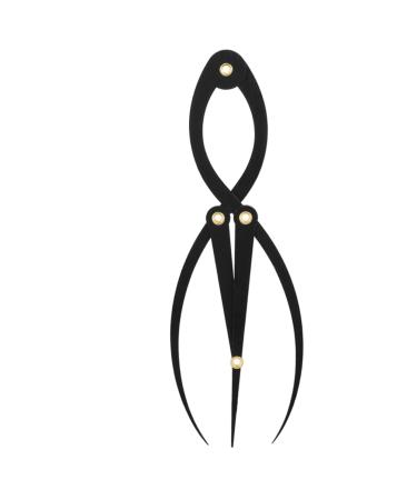 Gogogmee Metal Eyebrow Ruler Eyebrow Tools Stainless Steel Ruler for Eyebrow Positioning Ruler Curve