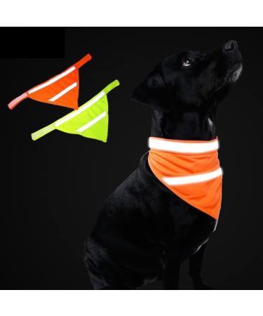 Personalized Reflective Dog Bandana - Custom Text & Logo | Muka Green Size L - Perfect for Pets - Buy Online on SooperMarket.com
