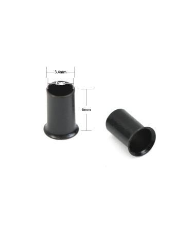 500 Pcs 3.4mm Micro Link Copper Tubes Beads Locks for I-Tip Hair Extensions (Black) - Buy Online on SooperMarket.com