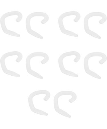 Ear Protector Hook Flexible Comfortable Ear Hook Washable Easy To Wear Silicone 10 Pcs for Kids(Transparent White) - Buy Online on SooperMarket.com