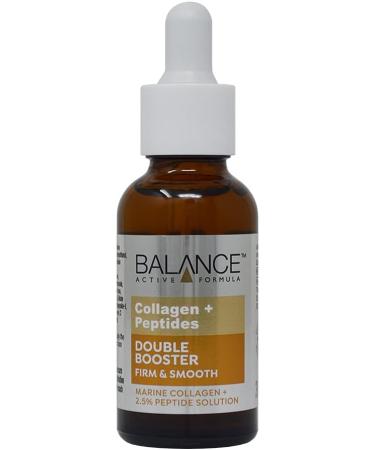 Balance Active Formula Collagen + Peptides Double Booster (30ml) - Formulated with Marine Collagen + a 2.5% Peptide Solution Known to Reduce fine Lines & Wrinkles - Buy Online on SooperMarket.com