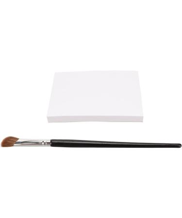 Nail Art Mixing Paper L Size One Piece Dual Sided Manicure Cosmetic Mixing Paper Pad with Angle Brush - Buy Online on SooperMarket.com