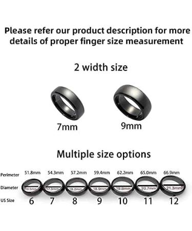 COLMO Tesla Smart Ring | RFID Ceramic Key Fob Replacement for Model Y & 3 | Fast US Delivery - Black (US11, 7mm) - Buy Online on SooperMarket.com