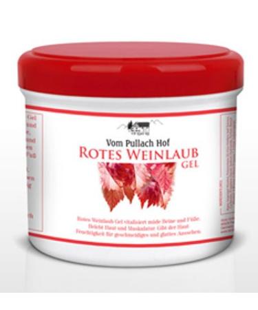 6x Red vine leaf gel 500ml - from Pullach Hof revitalizes tired legs and feet