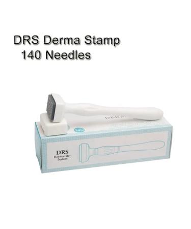140 Pins Non-Adjustable Microneedling Derma Stamp for Hair Loss and Beard Growth - Dermastamp Pen 0.25mm - Buy Online on SooperMarket.com