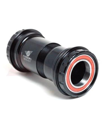 Wheels Manufacturing BB30 to Outboard Bottom Bracket with Angular Contact Bearings Shimano 24mm Spindle Black