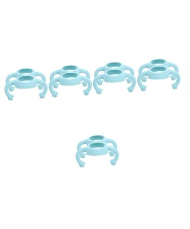 Vaguelly 10 Pcs Bottle Handle Bottle Grip Handle Newborn Bottle Grip Bottle Accessories Milk Bottle Grips Feeding Bottle Soft Handle Feeder Bottle Clip Silica Gel 14.00X5.00X5.00CMx5pcs Sky-bluex5pcs