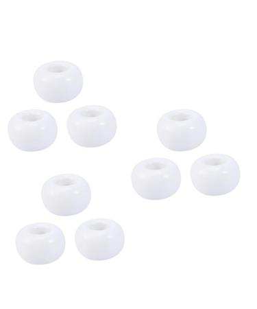 CABILOCK 9 STK toothbrush holder made of porcelain Musselintrafs for babies toothbrush holder for children cute round toothbrush creative toothbrush base mini toothbrush holder base white whitex3stk mediumx3pcs