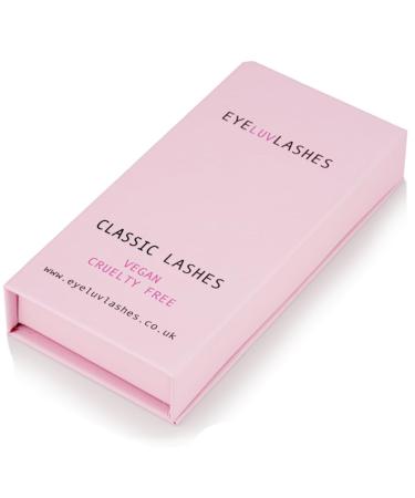 Classic Lash Trays Silk Eyelash Extensions Individual Eyelashes Soft Lightweight Lashes Semi Permanent Eyelashes Eyeluvlashes (DD Curl 0.15 09mm Length) DD Curl 0.15 09mm Length