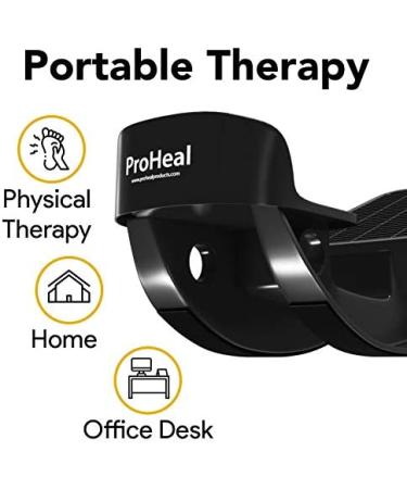 ProHeal Foot Rocker Calf Stretcher with Spiked Ball Massager - Plantar Fasciitis & Achilles Tendonitis Relief - Black (Blue/Purple Ball Options) - Buy Online on SooperMarket.com