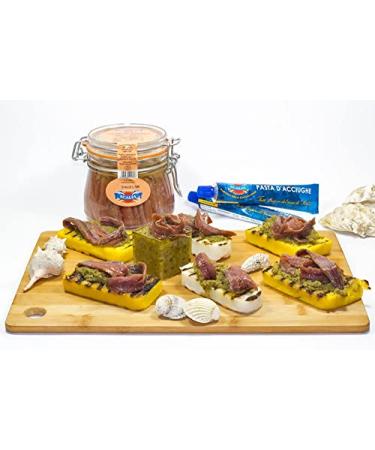 Scalia Anchovy Fillets in Extra Virgin Olive Oil | Authentic Sicilian Anchovies 240g - Buy Online on SooperMarket.com
