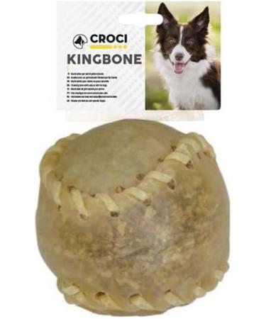 Croci King Bone for Dogs | Natural Cowhide Chewing Snacks - 7.5 cm 140g Baseball Ball & Tooth Cleaning Sticks - Buy Online on SooperMarket.com