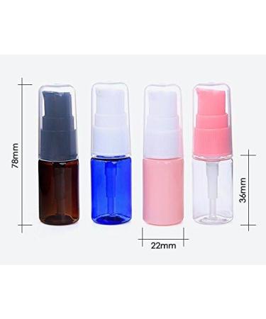6 Pack Empty 10ml Plastic Pump Bottles Cream Shampoo Lotion Pump Bottle Refillable Sample Travel Bottles Toiletries Liquid Container Jar Pot Vial for Cosmetic Make-up (Transparent) - Buy Online on SooperMarket.com