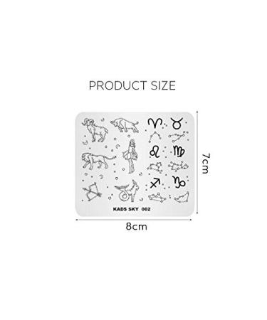 Nail Stamping Plate - Cartoon Theme Cute Animal Designs | DIY Nail Art Tools SK002 | International Shipping - Buy Online on SooperMarket.com