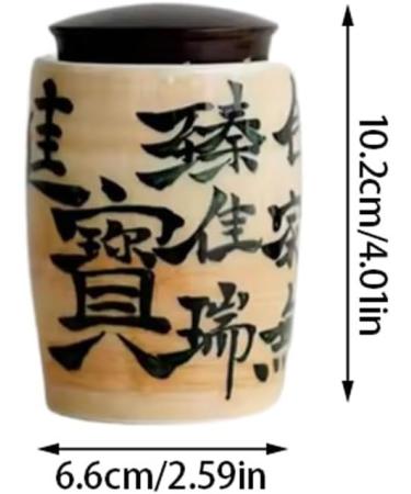 GUSMYPLG Tea Cans Retro Ceramic Tea Cans Sealed Cans Storage Cans Kung Fu Tea Sets Household Portable Tea Storage Cans Canisters Sets for the Kitchen - Buy Online on SooperMarket.com