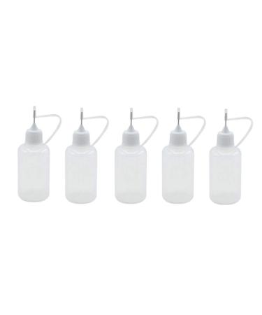 SPHTOEO 5pcs 30ml Needle Tip Glue Bottle Applicator DIY Quilling Tool Precision Bottle Needle Bottle Squeeze Bottle