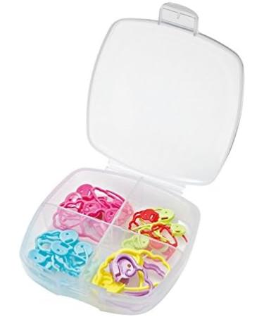 Clover 3033 Quick Locking Stitch Marker Set - Multicolor, 3x3x1.2 inches - Buy Online on SooperMarket.com