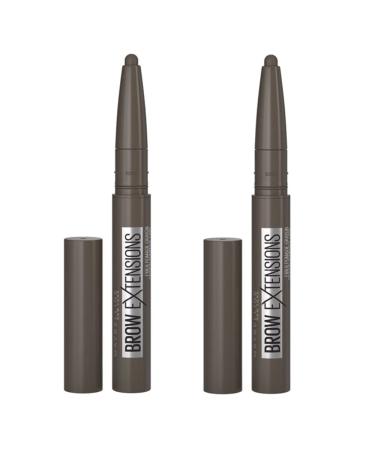 Maybelline New York Brow Extensions Fiber Pomade Crayon 2-Pack Black Brown 262 - Buy Online on SooperMarket.com