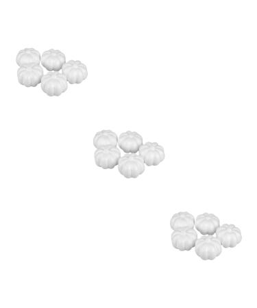 Cabilock 15 Pcs Fake Pumpkins Pumpkin Model Diy Pumpkin Blue Ornament Pumpkin Photography Props Foam Pumpkin for Crafts Mini Pumpkins Decor Simulation Pumpkin Prop White Foam Ball Halloween Whitex3pcs 8.8*8.5*5cmx3pcs