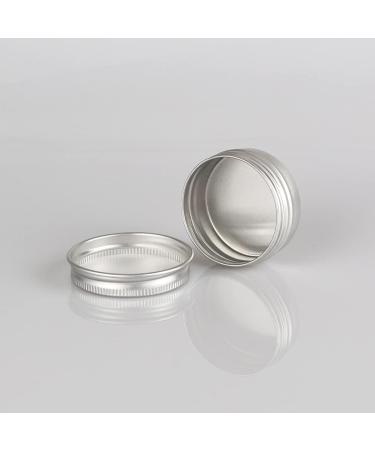 Zeoabsy 10ml Silver Aluminum Tins - 10 Pack Screw Cap Cans for Cosmetics Candles Ointments + Spatulas & Labels - Buy Online on SooperMarket.com