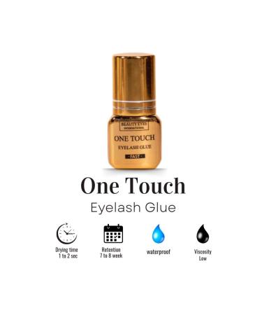 Beauty Eyes One Touch Eyelash Extension Glue | Fast 1 Sec Drying | Organic Waterproof & Long Lasting | 7-8 Weeks Retention | Professional Choice 5ml - Buy Online on SooperMarket.com
