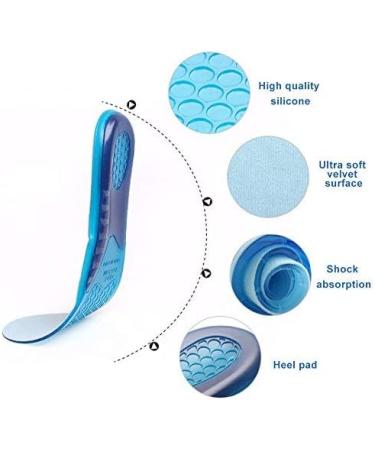 Alomejor Gel Sport Insoles for Men & Women - Orthopedic Shockproof Deodorant Silicone Inserts | Comfortable Inserts S (33-37) - Buy Online on SooperMarket.com