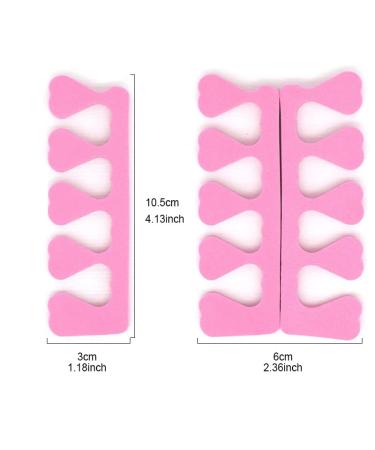 20pcs Disposable Toe Separators - Professional Foam Finger Dividers for Nail Salon & Pedicure | Perfect Nail Polish Cushions - Buy Online on SooperMarket.com