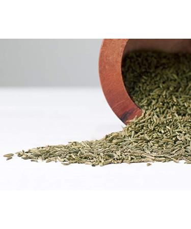 Non-GMO Fennel Seeds 1lb - Whole & Raw, Non-Irradiated, Kosher, Vegan, High Fiber. Ideal for Fennel Tea, Seafood, Indian & Middle Eastern Dishes - Bulk Pack - Buy Online on SooperMarket.com