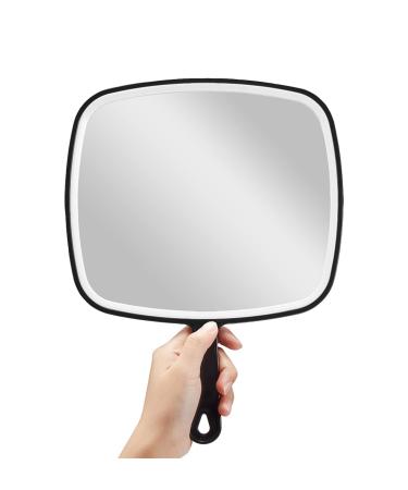 OMIRO Hand Mirror Extra Large Black Handheld Mirror with Handle 23cm W x 32cm L X-Large (Pack of 1)