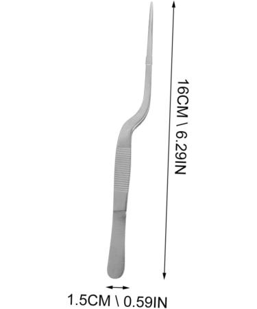 12 Pcs Stainless Steel Tweezers Cleaning Tools Set - Ceramic Plant & Cloud Clamp, Earwax Cleaning Tool Kit - Silver Detergent Ear - 16X1.5X1.3CMx3pcs - Buy Online on SooperMarket.com