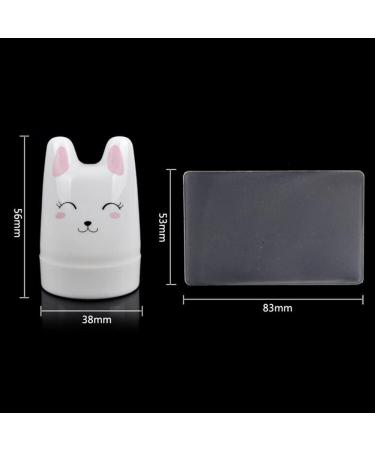 Clear Jelly Nail Stamper Set with Scraper - Nail Art Stamping Tools - Buy Online on SooperMarket.com