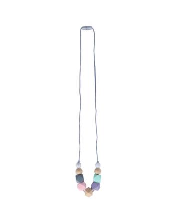 Baby Teething Chew - Safe Silicone Teether Necklace - Vibrant Colors - Portable - Type 3 - Buy Online on SooperMarket.com