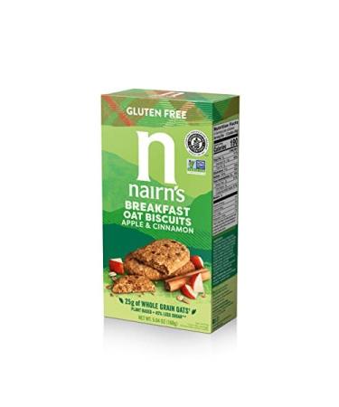 Nairn's Gluten Free Apple & Cinnamon Breakfast Biscuits, 5.64oz (Pack of 6) 5.64 Ounce (Pack of 6) Apple and Cinnamon Breakfast Biscuits
