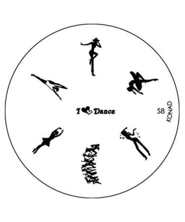 Konad stencil stamping stamping stencil S08