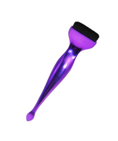 NOLITOY Makeup Foundation Brush Concealer Brush Flat Top Cosmetic Brush Eye Shadows Brushes with Spoon for Liquid Blending Buffing Concealer Purple