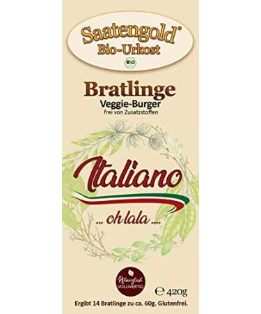 Saatengold Patties - Vegan Organic Natural Burger | 14 Italiano Veggie Burgers for International Shipping - Buy Online on SooperMarket.com